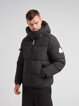 JACK1T EZ Water Hooded Puffer Racer Jacket in Matt Black at Nordstrom, Size Xx-Large