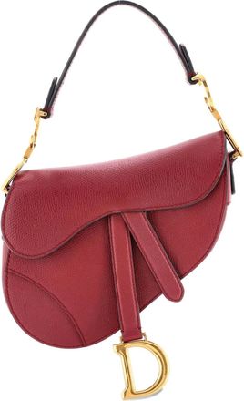 Dior Saddle Handbag Leather Mini shoulder bag - Rood