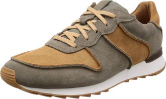 Clarks Waken Jump Suede Shoes in Tan Standard Fit Size 9.5