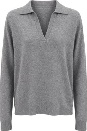 KANGRA V-hals Pullover Sweater - Dames - V-hals truien - Grijs - 3XL - Wol - Truien & Vesten
