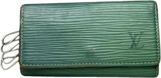 Louis Vuitton Pre-owned Accessories, female, Green, Size: ONE SIZE Pre-owned Leather Wallet