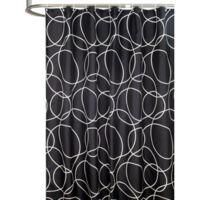 OEM Cortina De Ducha - 180 X 180 Cm - Impermeable - Negra - Moderna - Crezuo