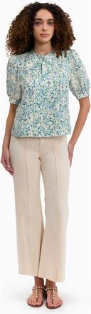Rebecca Taylor Bellamy Silk Blouse in Cream Multi at Nordstrom, Size X-Small