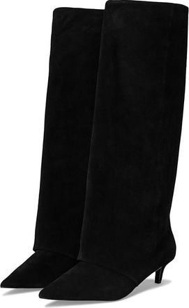 Steve Madden Luca Womens Boots Black Suede Wide Calf : 8.5 M