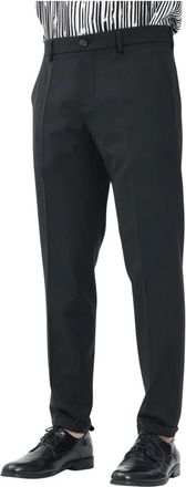Patrizia Pepe Elegante Zwarte Broek voor Mannen - Heren - Nette broeken - Zwart - M - Broeken
