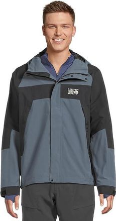 Mountain Hardwear 2L Full Zip Jacket Mens Coat Moon Blue/Black : SM, Nylon
