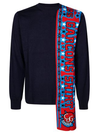 Comme Des Gar&ccedil;ons Graphic Knit Sweater