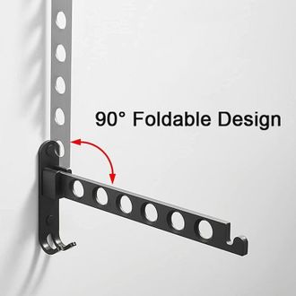 OEM Tendedero De Ropa De Pared, Tendedero De Ropa De Pared, Tendedero Plegable Giratorio De 90&deg;, Apto Para Balc&oacute;n, Ba&ntilde;o, Hotel -crezuo