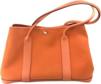 Herm&egrave;s Pre-owned Fabric totes - Dames - Vintage Shopper - Oranje - ONE Size - Vintage