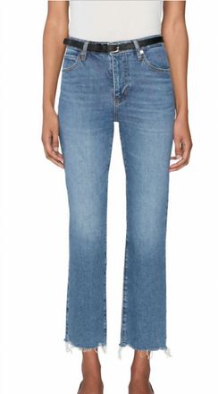 Frame Denim The Ruler Crop Jeans In Stash Destructed