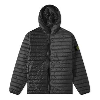 Stone Island Lightweight Hooded Down Jacket Black 771540324-V0029