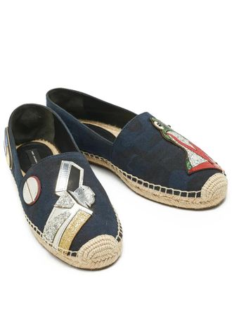 Marc Jacobs 39 patch espadrilles - Blue