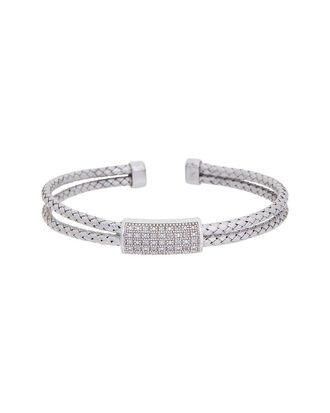 Meshmerise 18K Plated 0.15 Ct. Tw. Diamond Mesh Bangle