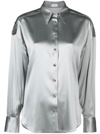 Brunello Cucinelli Button-up blouse - Grijs