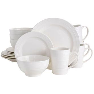 Gibson Home Amelia Court 16-Piece Dinnerware Set in White at Nordstrom