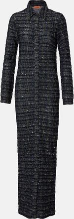 Missoni Checked lamé shirt dress