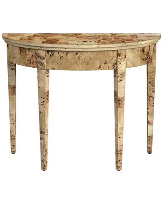 Butler Butler Specialty Company Hampton Demilune Light Burl 36In Console Table