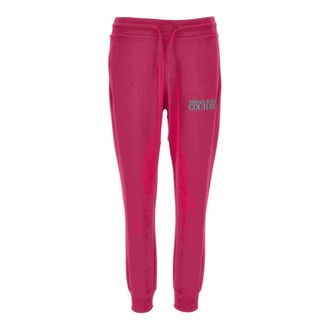Versace Jeans Couture Broek - Dames - Sweatpants - Roze - XS - Katoen - Broeken
