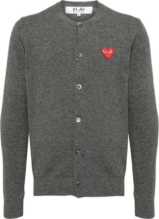 Comme Des Gar&ccedil;ons Wool Cardigan - Heren - Vesten - Grijs - L - Wol - Truien & Vesten