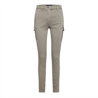 Replay Dames Slim Cargo Jeans (Beige)