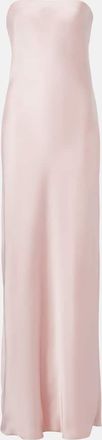 Norma Kamali Strapless satin maxi dress