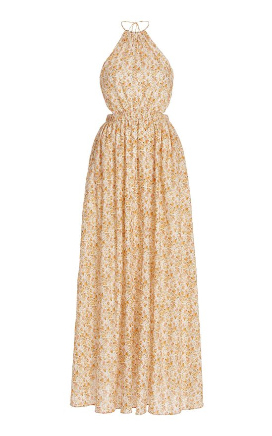 Womens Cara Floral Cotton Maxi Dress - Floral - Moda Operandi