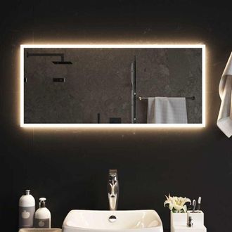 vidaXL vidaXL Specchio da Bagno con Luci LED 90x40 cm