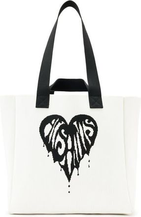 AllSaints Izzy Heart Tote in White at Nordstrom