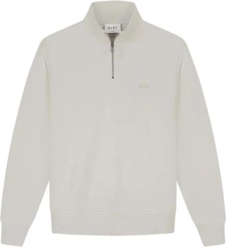 Olaf Hussein Signature Oversized Polo - Heren - Vesten met rits - Beige - S - Katoen - Hoodies & sweatvesten