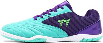 Generic Unisex Comfortable Soccer Shoes - Indoor Anti-Slip Training Football Boots - Professional Competition Soccer Cleats (Blue,6.5)