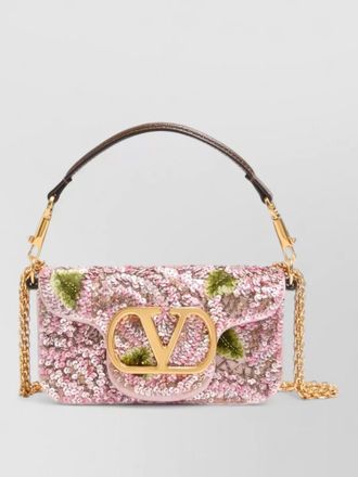 Valentino Garavani chain strap crossbody bag gold tone hardware