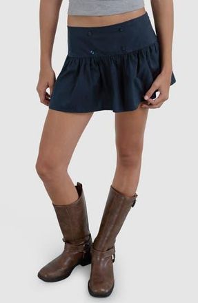 Motel Rafta Miniskirt in Dark Navy at Nordstrom Rack, Size X-Large