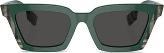 Burberry Sunglasses Briar check-print sunglasses - women - Acetate - 52 - Green