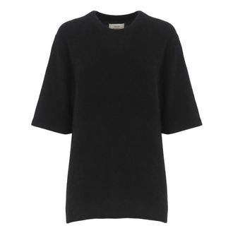 Loulou Studio Round-neck Knitwear, female, Black, XS, LouLou De Saison Jumper