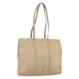 Loewe Pre-owned Tote Bag - Dames - Vintage Shopper - Beige - ONE Size - Leer - Vintage