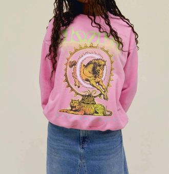 Daydreamer Doors Strange Days Sweater In Pink Sugar