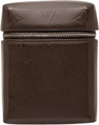 Louis Vuitton Pre-owned Zip Around Pouch - Dames - Vintage Heuptassen - Bruin - ONE Size - Leer - Vintage