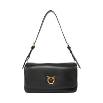 Pinko Shoulder Bags, female, Black, Size: ONE SIZE Love Bag Click Soft