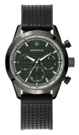 Orphelia Sandblast Mens Green Watch OR71904 Silicone - One Size