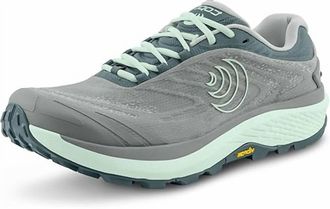 Topo Athletic Womens Pursuit 2 Running Shoe In Grey/mint