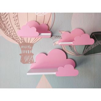 OEM Set De 3 Nubes Moli - Rosa Galaxia - Rosa