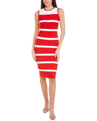 Gracia Colorblocked Zip-Back Bodycon Dress