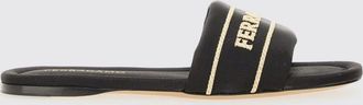 Ferragamo Flat Sandal FERRAGAMO Woman color Black