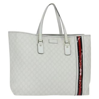 Gucci Pre-owned Tote Bags, female, White, Size: ONE SIZE Pre-owned Vintage Tote Bag