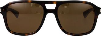 Saint Laurent SL 881 Zonnebril - unisex - Accessoires - Bruin - Maat: 55 MM Nylon