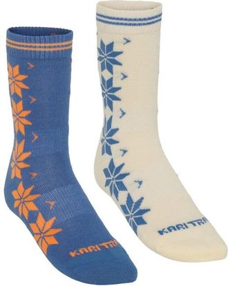 Kari Traa Vinst Wool Sock 2 Pack Merinosocken f&uuml;r Damen | bunt