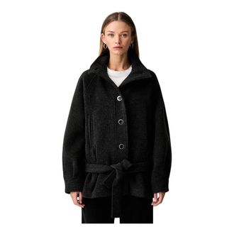 Pinko Pinko, Jassen, Dames, Grijs, L, Wol, Classic Cut Jacket