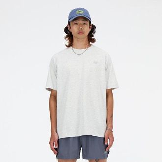 New Balance Hombre Athletics Cotton T-Shirt en Gris, Algod&oacute;n, Talla 2XL