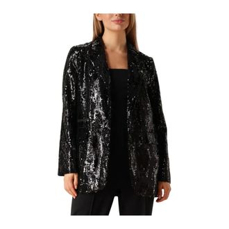 Co'Couture Jassen, Dames, Zwart, XS, Polyester, Sequin Blazer