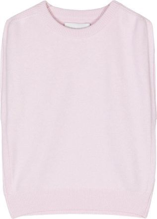 SA SU PHI fine-knit cashmere vest - women - Cashmere - 38 - Pink